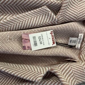 Sincerly Jules Women's Pink Herringbone Coat